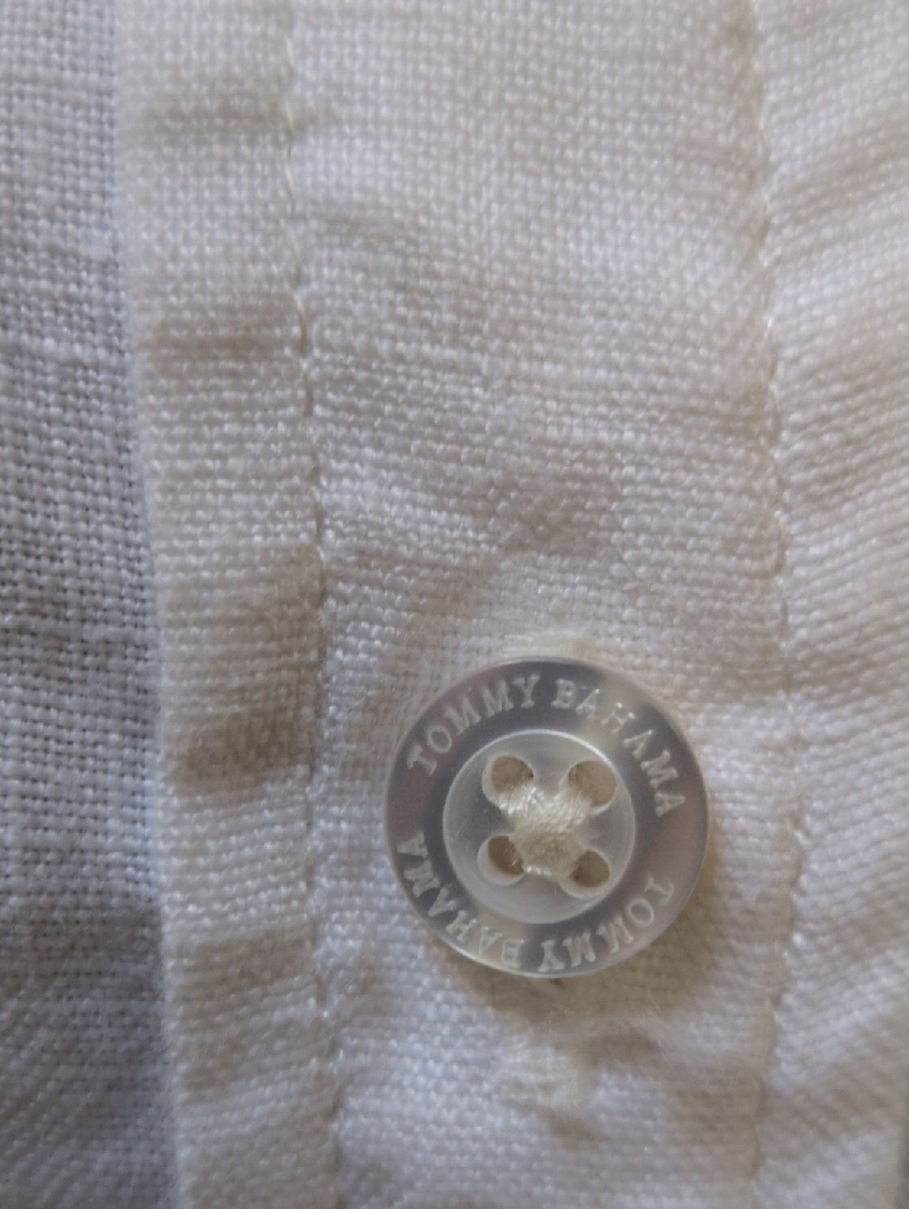 Tommy Bahama White Linen Shirt - Picture 4 of 10